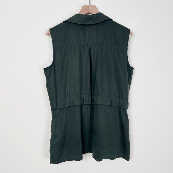 Anthropologie Utility Vest Sleeveless Jacket Light Lightweight Field Coat Layer - Picture 5 of 6